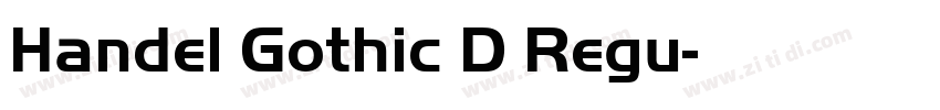 Handel Gothic D Regu字体转换